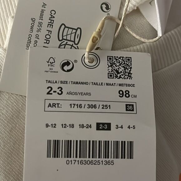 ZARA Kids | Cream | T-SHIRT WITH CONTRASTING SLOGAN - Picture 4 of 4